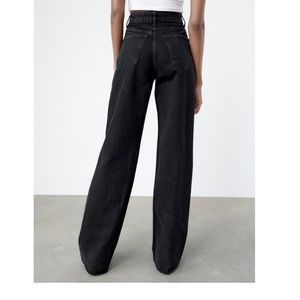 Zara black denim jeans